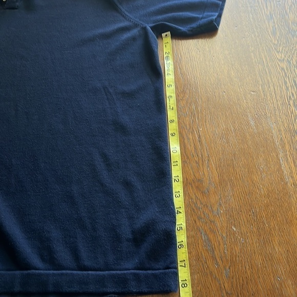 Eddie Bauer 100% Pima Cotton Men’s Polo size  XL Tall Navy Blue - Picture 7 of 13